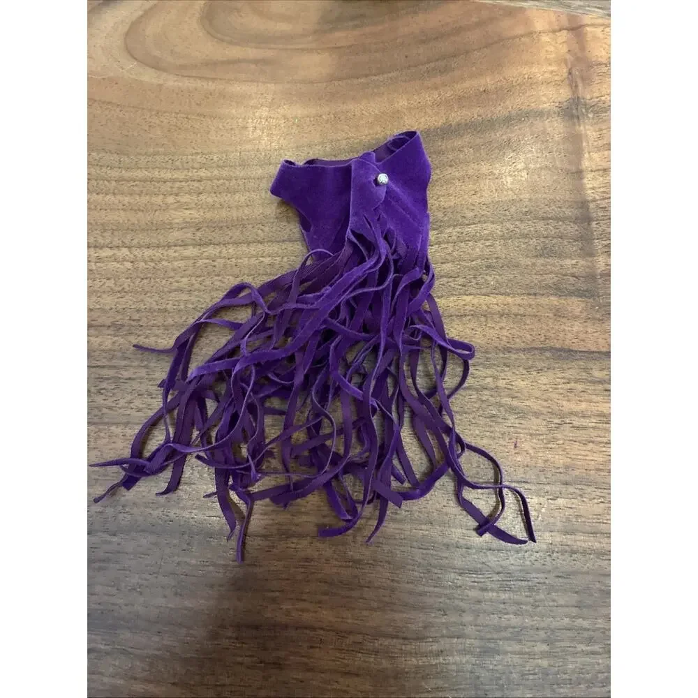 Vintage Barbie LIVE ACTION PJ Doll 1971 Purple Suede Fringe Fringed Vest